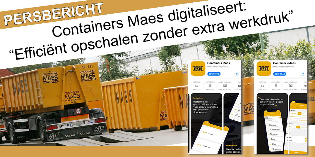 Containers Maes digitaliseert